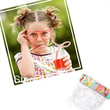 Волшебная пластиковая соломинки для напитков смешной Рождественский подарок пластиковая соломинка для питья