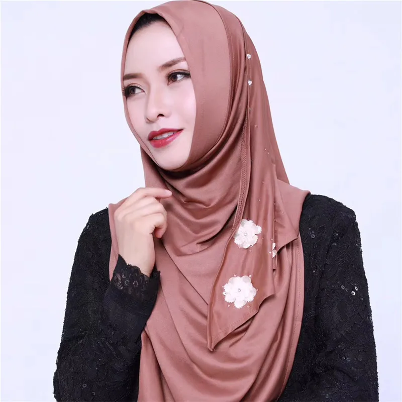 

Fashion Muslim Women's Hooded Wraps Bonnet Cap Shawl Headscarf Abaya Headgear Arab Islamic Instant Hijab Diamond Scarf Bandanas