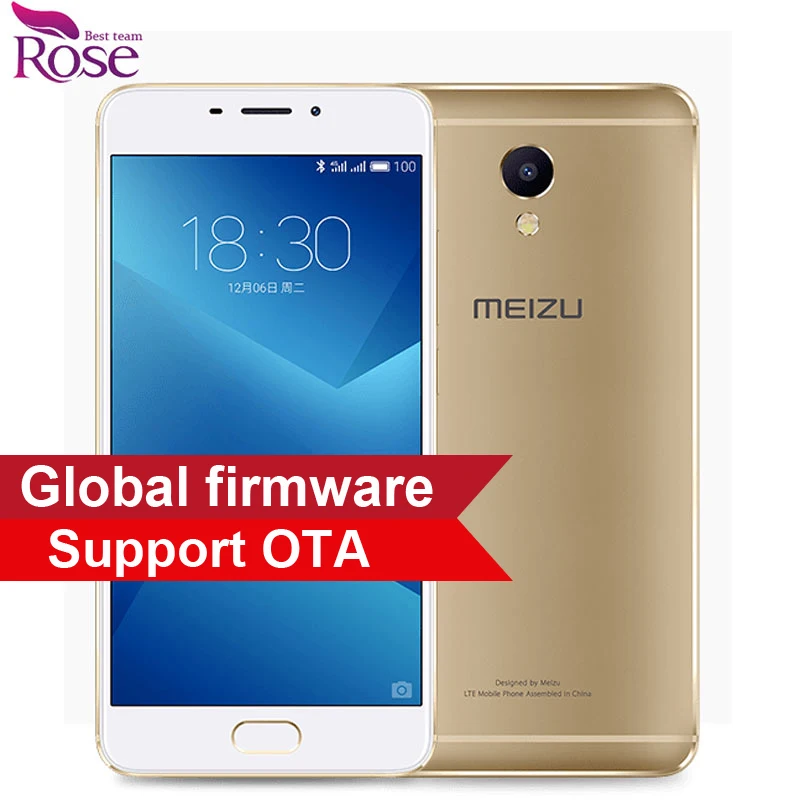 Оригинал Meizu M5 Примечание мобильного телефона helio P10 Octa core 3 ГБ Оперативная память