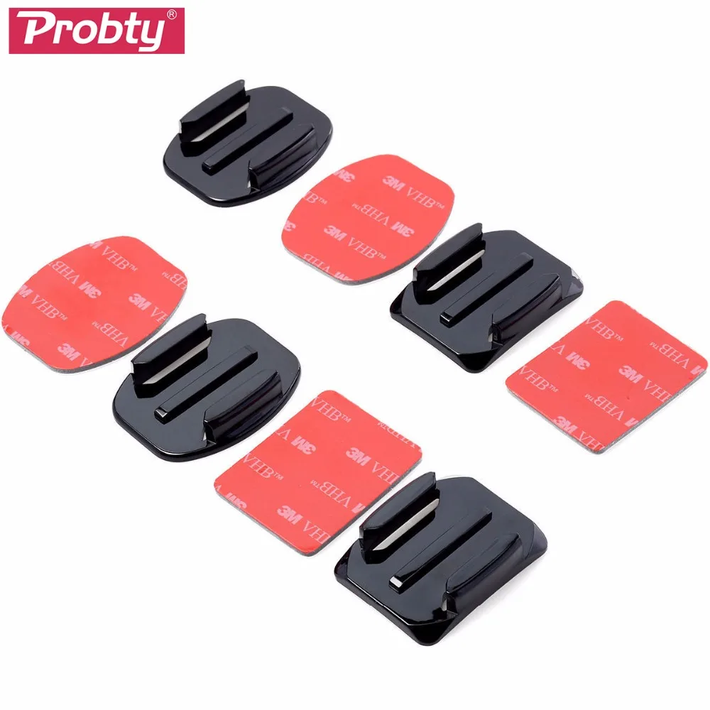 

Probty Flat and Curved Base Adhesive Mount 3M VHB Stickers For Gopro Hero 5 4 2 3 SJCAM SJ4000 Xiaomi Yi 4K Accessories