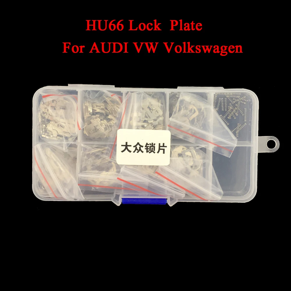 CHKJ سيارة قفل القصب HU66 لوحة لأودي VW فولكس واجن لوحة لا 1.2.3.4 ، 11.12.13.14 كل 25 قطعة ل VW قفل إصلاح أطقم 200 قطعة/الوحدة