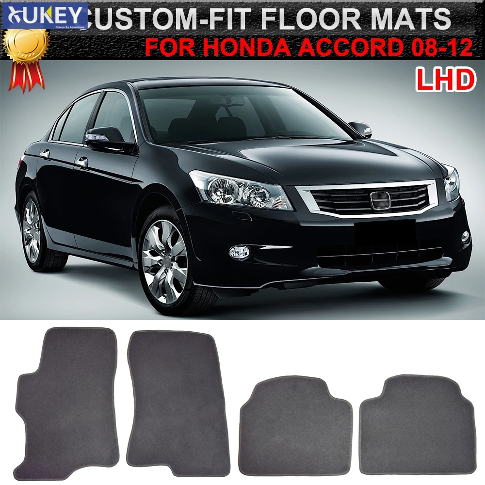 4 шт. автомобильные коврики для Honda Acccord LHD 2008 2009 2010 2011 2012|Автомобильные