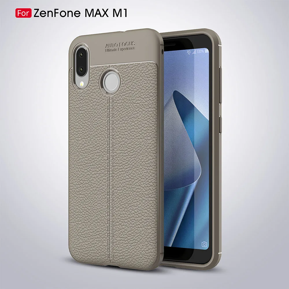 Чехол для Asus Zenfone Max M1 / ZB555 KL ударопрочный роскошный кожаный чехол из тпу ASUS ZB555KL