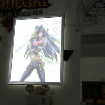 

8PCS High Brightness LED Illuminated Poster Frame,Single Sided Slim Aluminum Advertising Lightbox