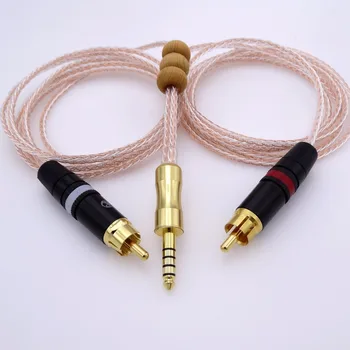 

50cm 4.4mm TO 2 RCA Audio Adapter Cable For sony NW-WM1Z 1A MDR-Z1R TA-ZH1ES PHA-2A Headphone Upgrade Cable