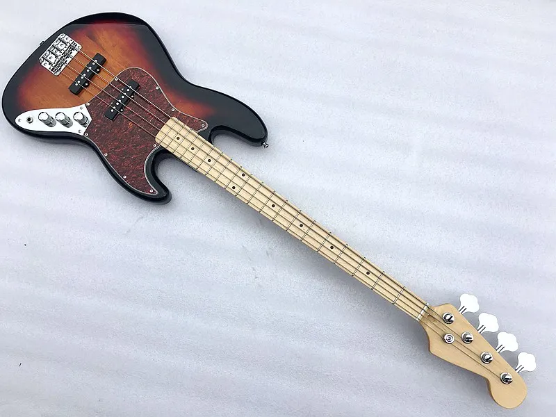 

sunbrust color 4 string bass guitar