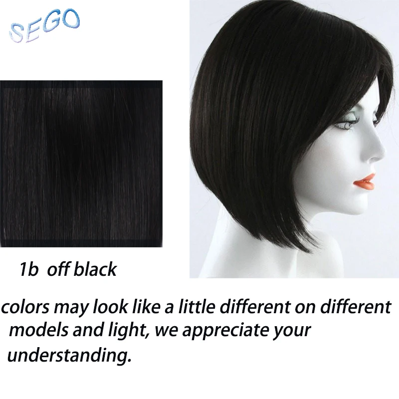 SEGO Diameter 9cm Straight Weld Base HairTopperToupee For Women Natural Color Human Hair Pieces Indian Hair Closure 150% Density