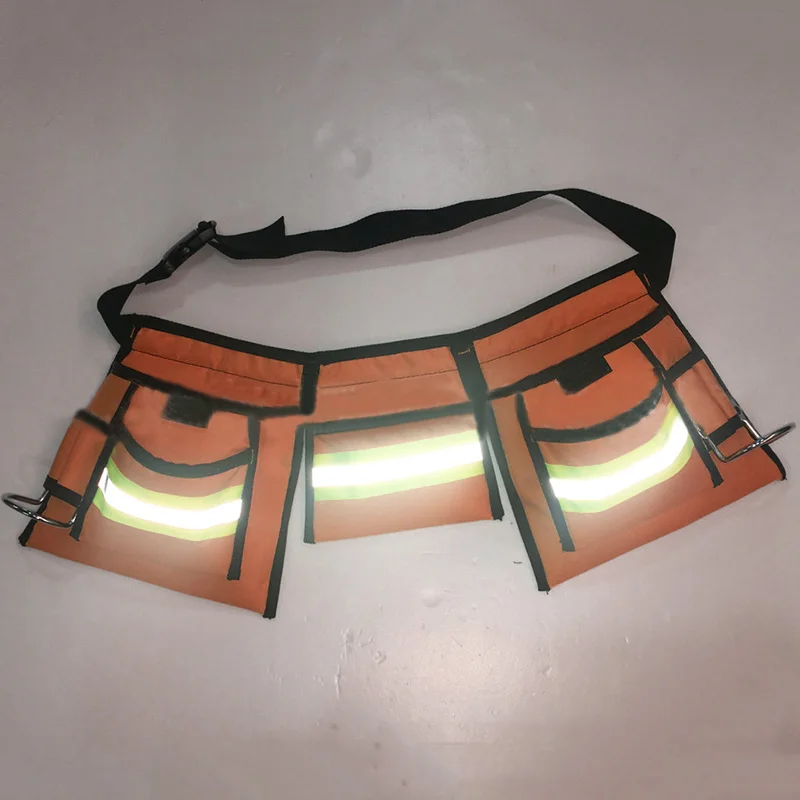 

1*Practical Screwdriver Repairing Tools Holder Waist Bag W/ Reflective Patches