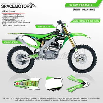 

MotoSpace Customized Team Graphics Backgrounds Decals 3M Custom Stickers For KAWASAKI KX250F 2013 2014 2015 2016 010