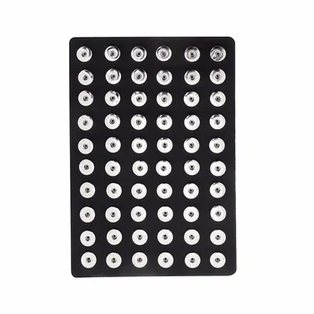 

new PU leather Metal Snap Button Display Board Unisex DIY charms Jewelry fit 18mm and 12mm Snap Buttons