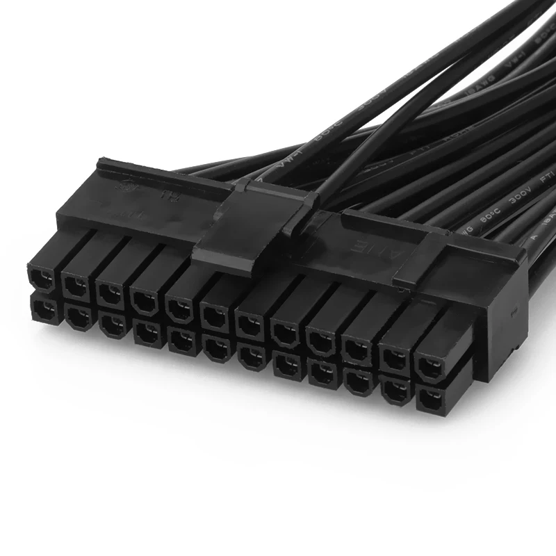 30 см двойной блок питания ATX Питание адаптера переменного тока 24 pin соединитель