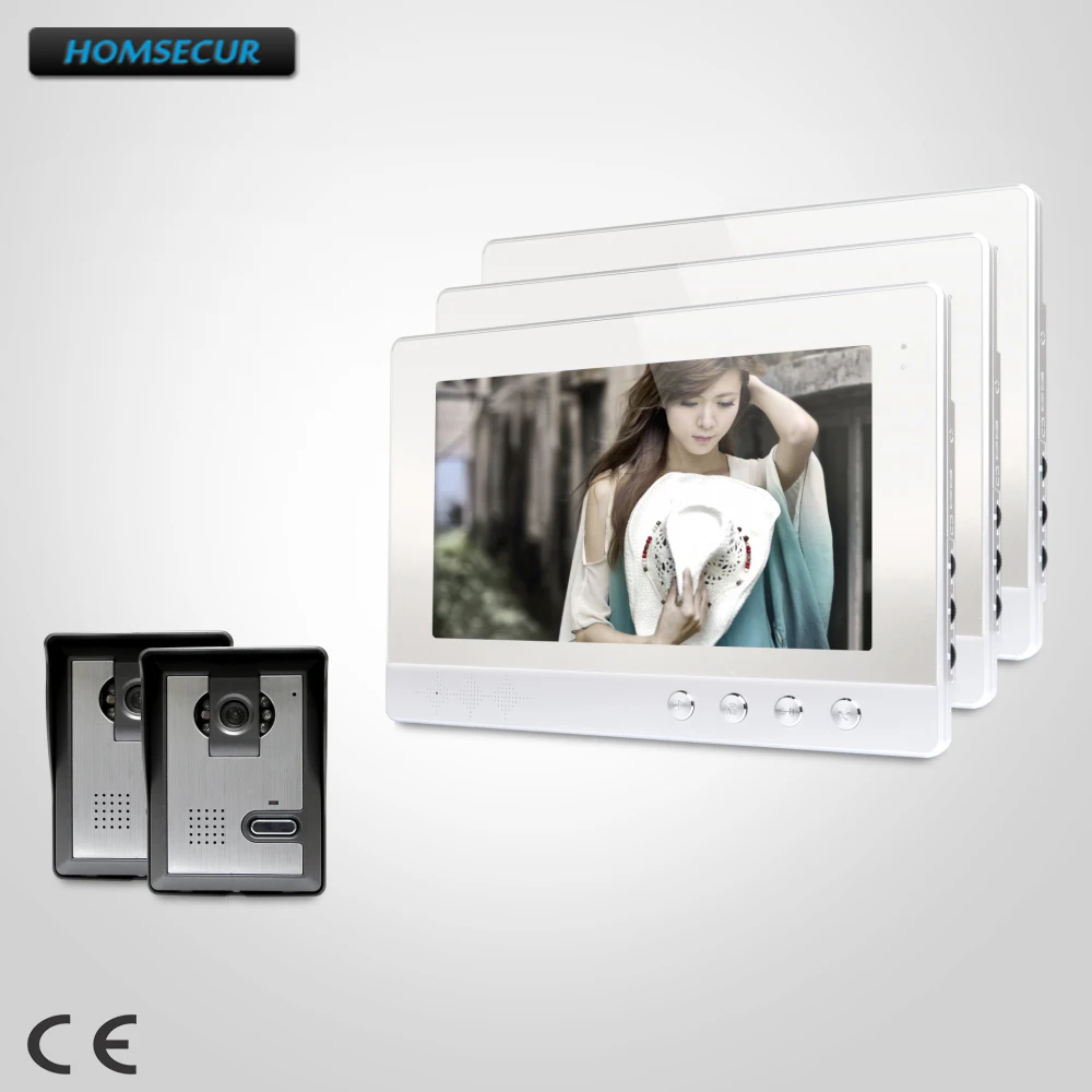 

HOMSECUR 10.1inch Video Security Door Phone with Ultra-large Screen Monitor for Apartment XC005+XM101-S