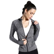 Осень и зима новая женская куртка для йоги спортивная рубашка быстросохнущая дышащая удобная женская одежда