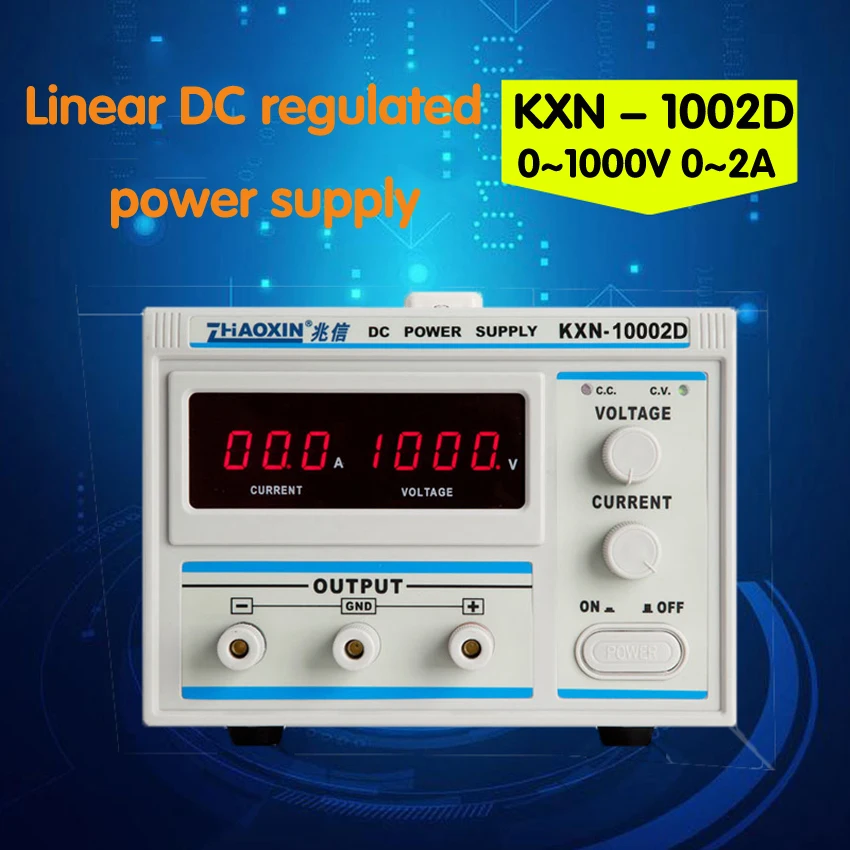 

1PC KXN-10002D high-power DC power 0-1000V 0-2A adjustable Digital Power Power Supply
