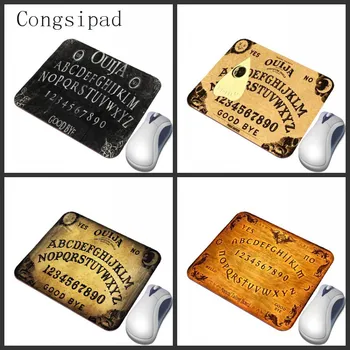 

Congsipad Yellow Black Alphanumeric Print Personalized Small Mouse Pad Durable Washable Faded Computer Mat Pad