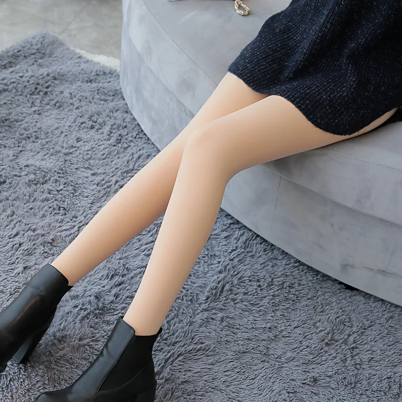 Winter Warm Pantyhose Tights High Elastic Waist Velvet Legins Thick Tights Female Plus Size