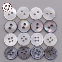 30pcs/lot 12mm white grey Natural Shell Sewing Buttons Color Mother of Pearl MOP Round Shell Button garment Sew Accessories DIY 1