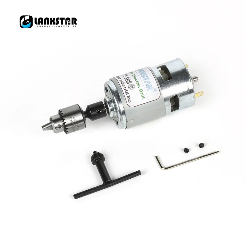 Awesome 775 Motor High Torque Drills Grinders Ball Bearing Fan Micro-motor Hand Drill Jewelcrafting PCB Design-Drill high power 775 motor dc 12v 12000turn min large torque motor ball bearing tools for diy driver parts