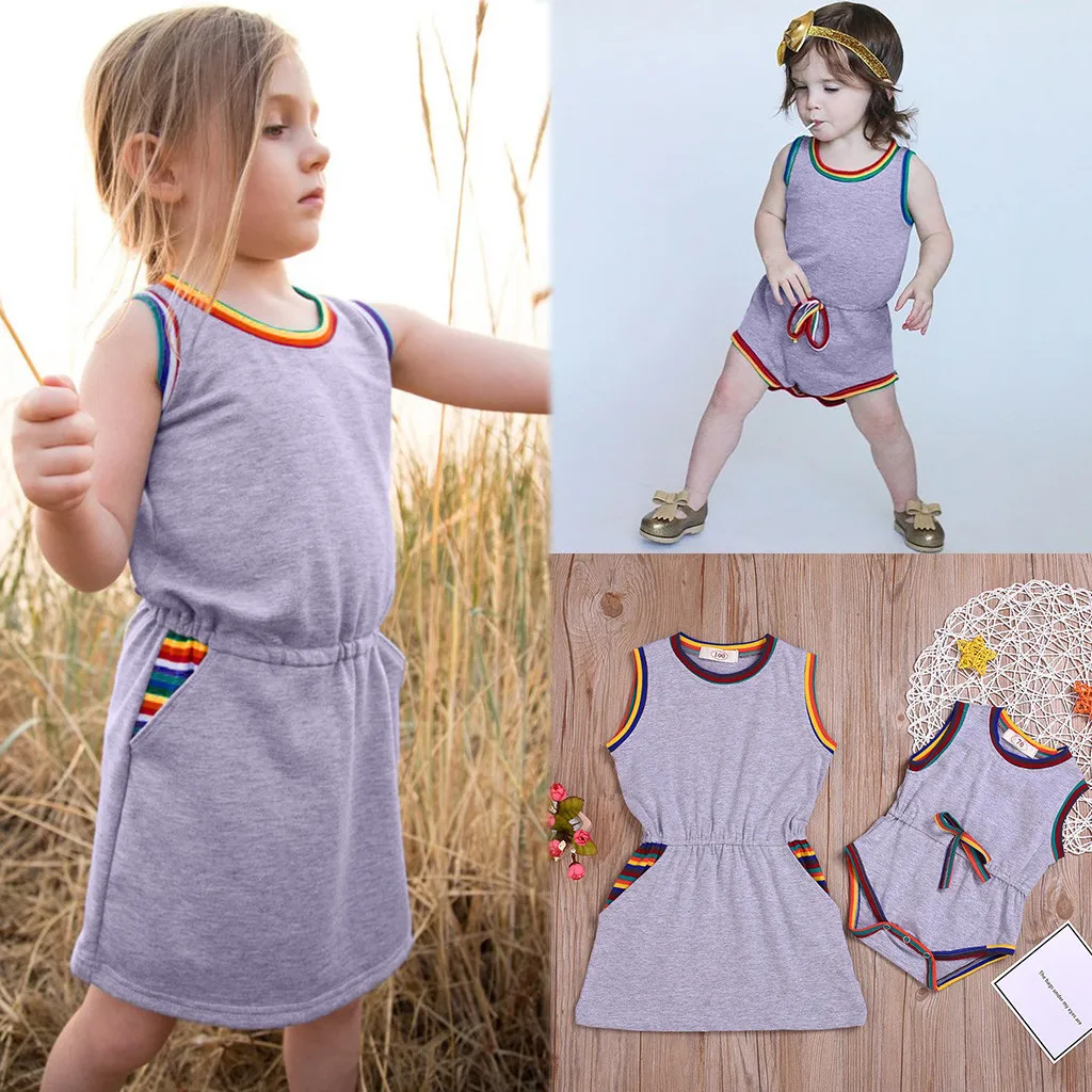 Однотонное кружевное платье без рукавов с радужным кружевом для маленьких девочек детское однотонное платье принцессы повязка для одежды