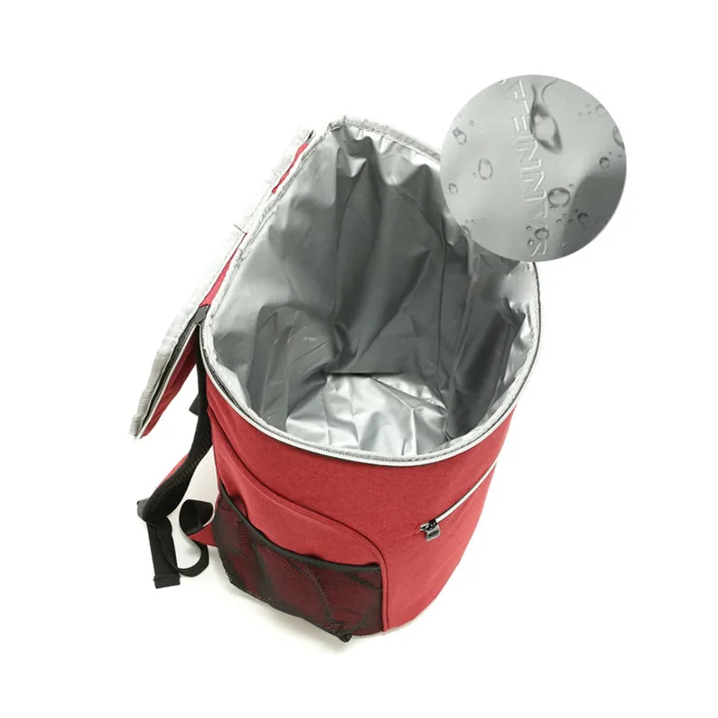 20L Оксфорд большая сумка-холодильник thermo Ланч Пикник box изолированные прохладный рюкзак лед пакет свежий Перевозчик термальность сумки на