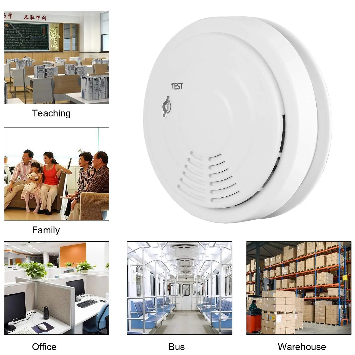 

Wireless Fire Protection Smoke Detector Portable Alarm Sensors For Home Security Alarm System In Our Store
