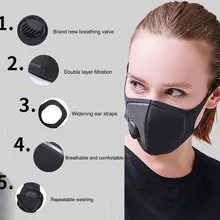 10 шт. маска от пыли двойной толщины дыхательная унисекс защита от пыли антисептическая вентиляция KN91