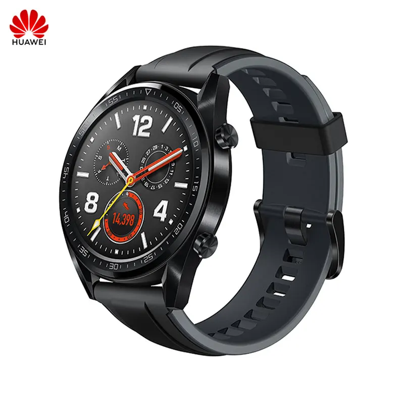 Huawei Watch GT уличные спортивные умные часы с поддержкой gps NFC цветной экран 5 атм водонепроницаемый напоминание о звонках для Android iOS