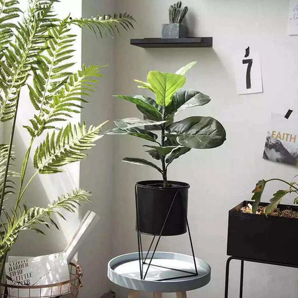 MagiDeal Iron Vase Planter Rack Flower Pots Shelf Metal Pots Organizer Home Party Decoration Vase Dried Flower Ornaments