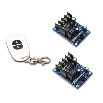 

DC 12V-48V Wireless Remote Control Switch 40A Relay Module LED Lamp Light Door Gate Switch ; 2Pcs Receiver + Transmitter