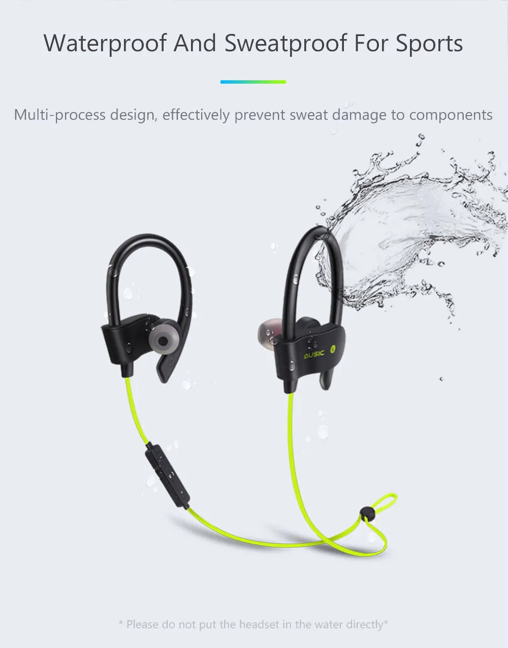 Headphones Bluetooth Headphone Audifonos Bluetooth Headphones Sports Sweatproof For Running iphone Samsung Android Phones (10)