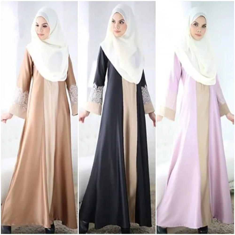 Djellaba Polyester Muslim Women Dress Pictures Promotion Adult Robe ...