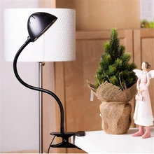 Портативный свет для чтения модный дизайн кнопка переключатель Регулируемый Itensity USB Перезаряжаемый Светодиодный настольный светильник с зажимом