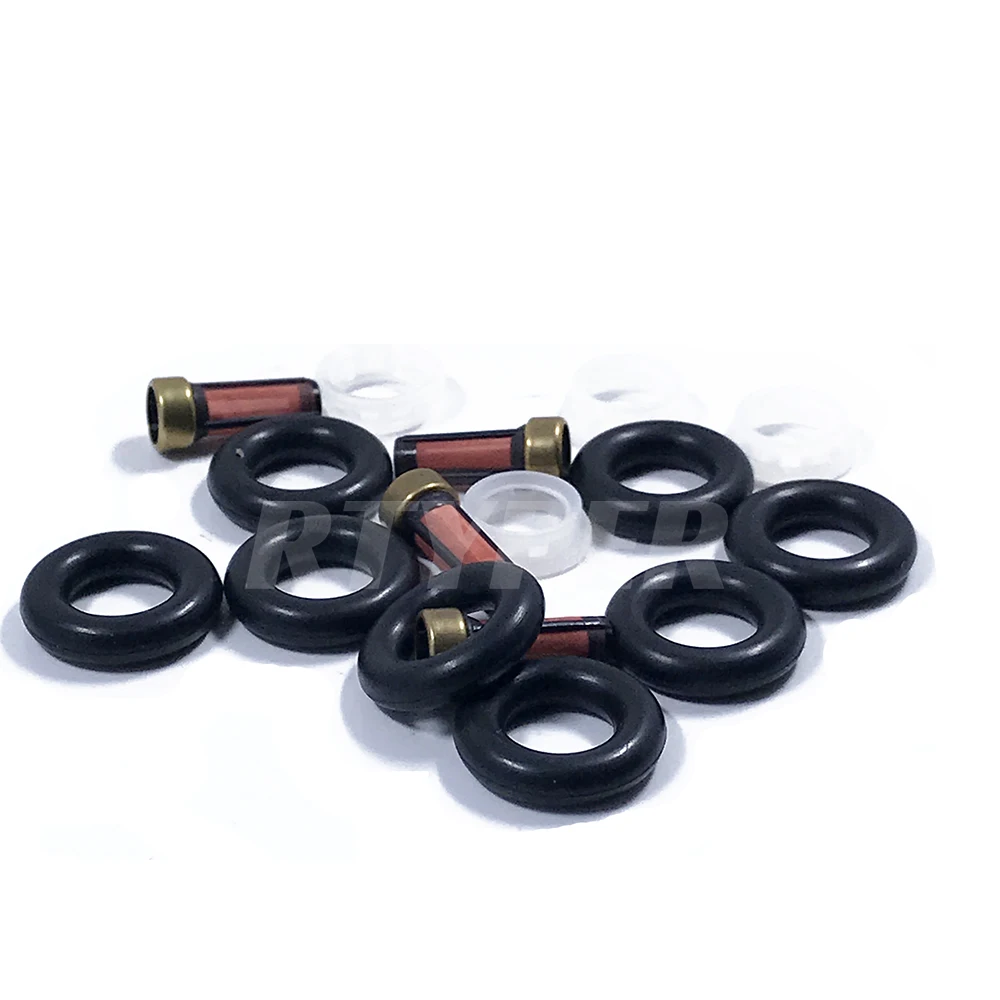 4 Sets Fuel Injector Repair Kits 02201 For Mazda Ford Focus Fiesta Mondeo Volvo 0280156154 0586156156 YF09-13-250