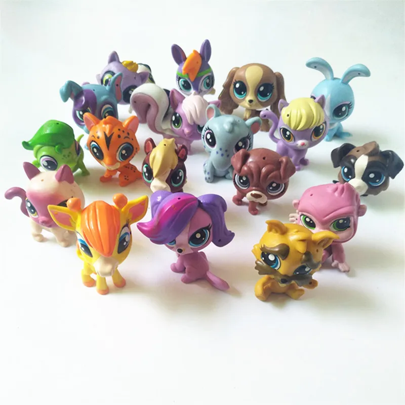 

Big 4-7cm Littlest Pet Shop Cute Animal Doll PVC Rabbit Horse dog cat LPS Action Figure For Kids Toy Girl Collection Gift
