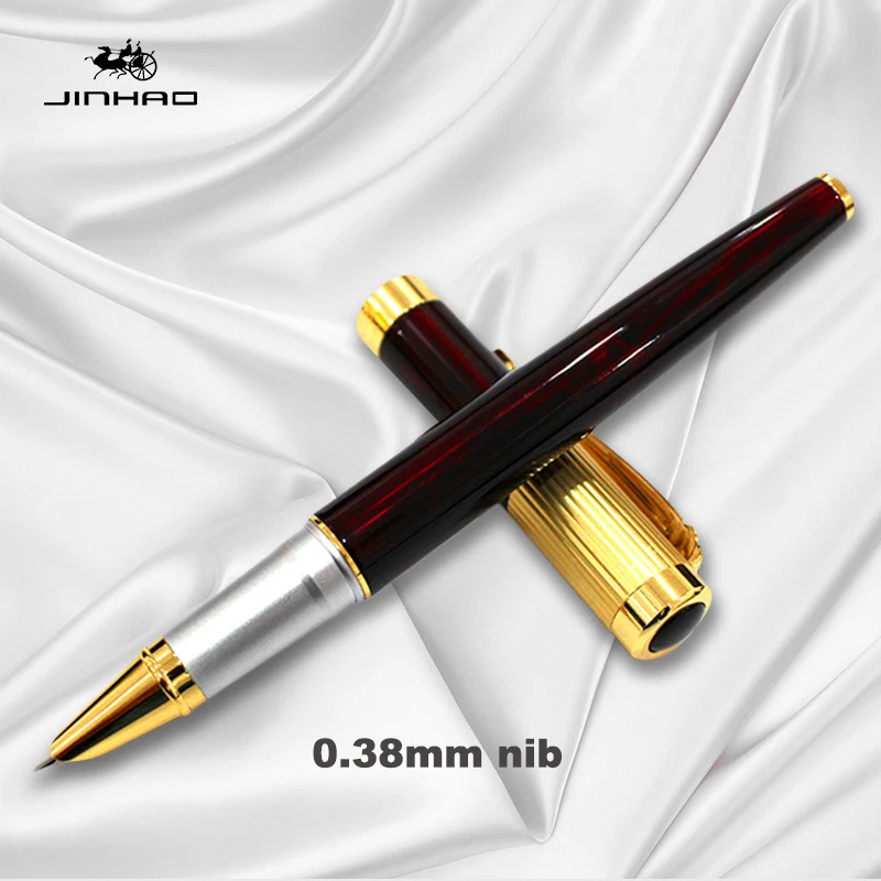 Jinhao9009 перьевая ручка Caneta Dolma Kalem Pluma Fuente Caligraphy, роскошная ручка с чернилами, Офисная ручка, канцелярские принадлежности, подарок, платина, преппи