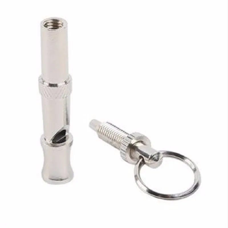 1pc Pet Puppy Dog Trainning Whistle Animal Adjustable Sound Key Discipline Supplies Noble Ultrasonic Stainless Steel Supersonic Obedience Sound Dog Whistle (7)