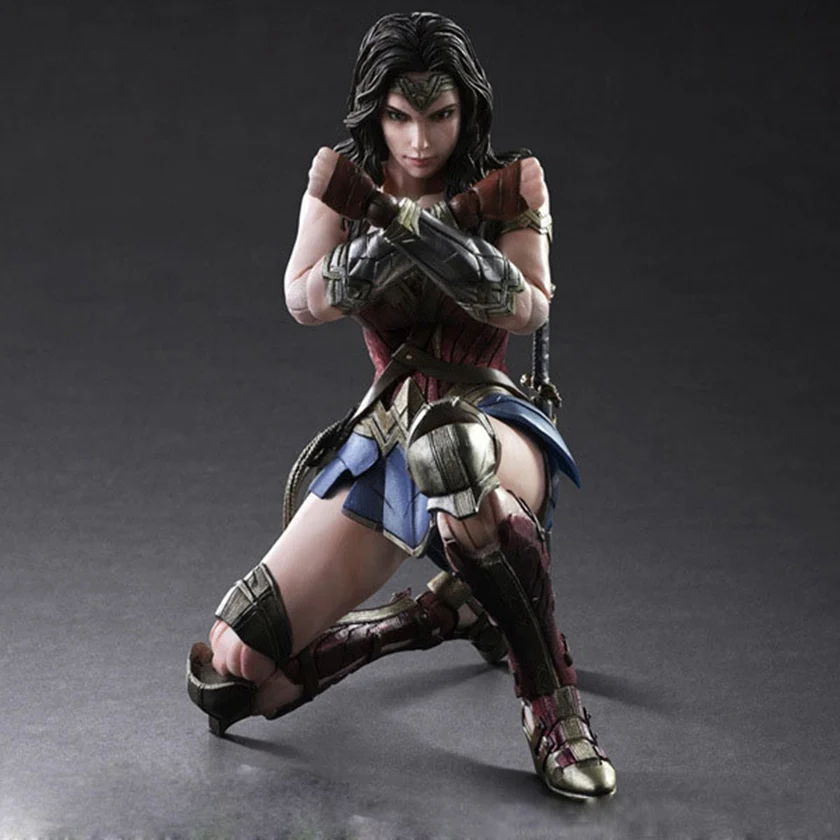 DC Бэтмен против Супермена Wonder Woman Play Arts figure 1/6 масштаб окрашенный вариант кукла аниме ПВХ фигурка Коллекционная модель игрушки