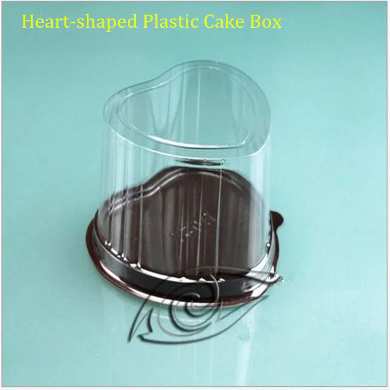 Heart shaped Plastic Cake Box West Point snack Mousse cake boxes bakery