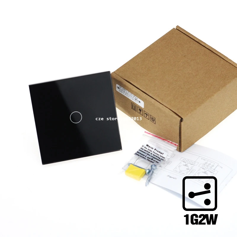 

UK Standard 1 Gang 2 Way Touch Switch Wall Light Controler Smart Home Automation for upstair and downstair