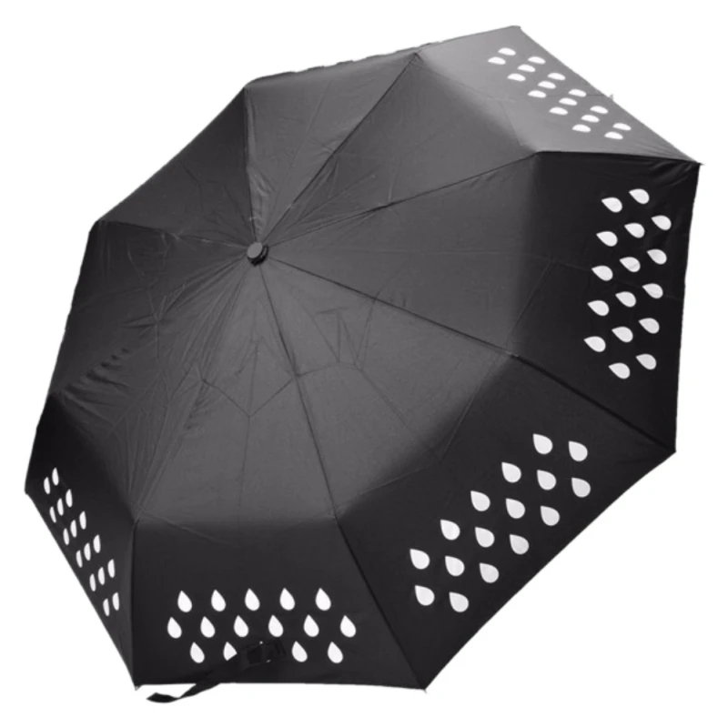 

Tri-fold umbrella Gift Color Change Umbrella/Colour Changing Umbrella When it encounters water