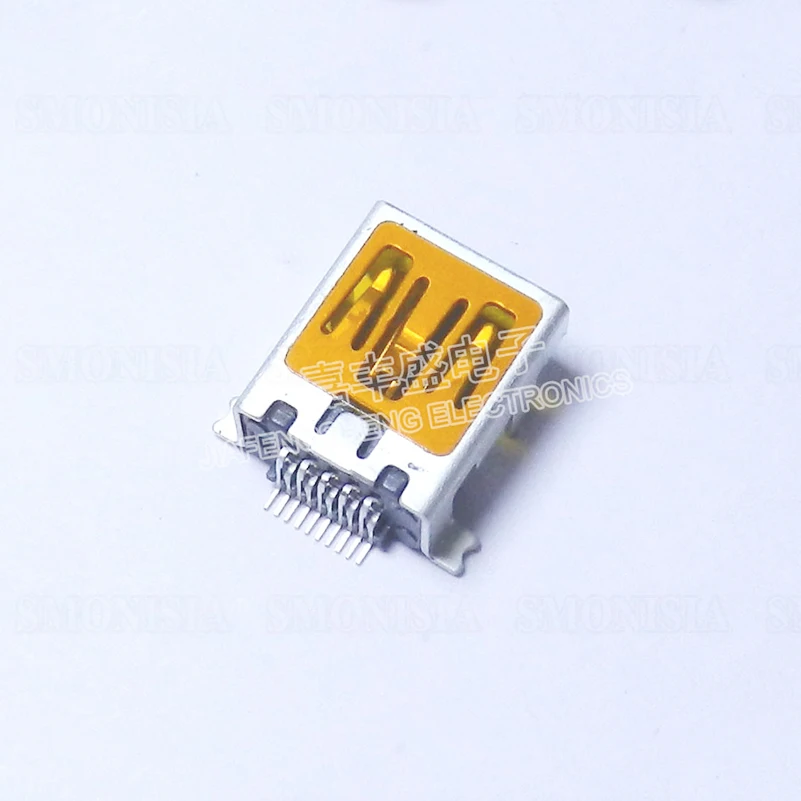 

100pcs-10000pcs Mini USB Female Socket 10P For Philips Front Insert Back SMT Connector