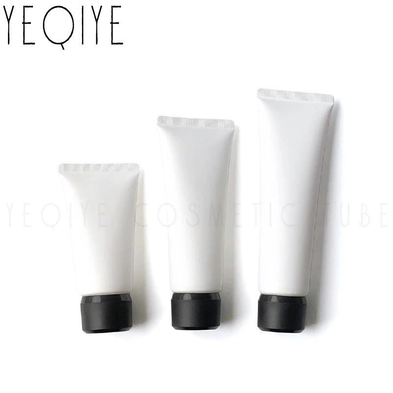 

50ml80ml100ml White Plastic Soft Tube Refillable Cosmetics Body Hand Cream Lotion Squeeze Empty Bottle Skin Care Product Refilla