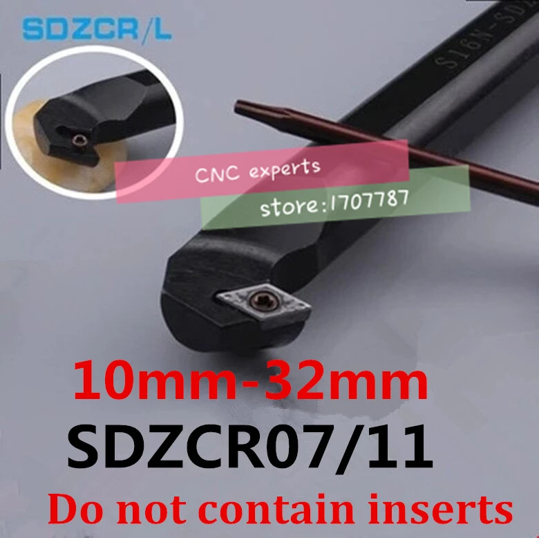 1PCS 8mm 10mm 12mm 16mm 20mm 25mm S12M-SDZCR07 S16Q-SDZCR11 SDZCR07 SDZCR11 SDZCL07/11 the Right/Left Hand CNC Turning tools |