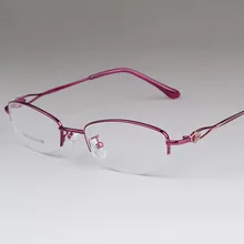 Женские деловые очки металлическая рама из титанового сплава двухцветная оправа с оправой для близорукости