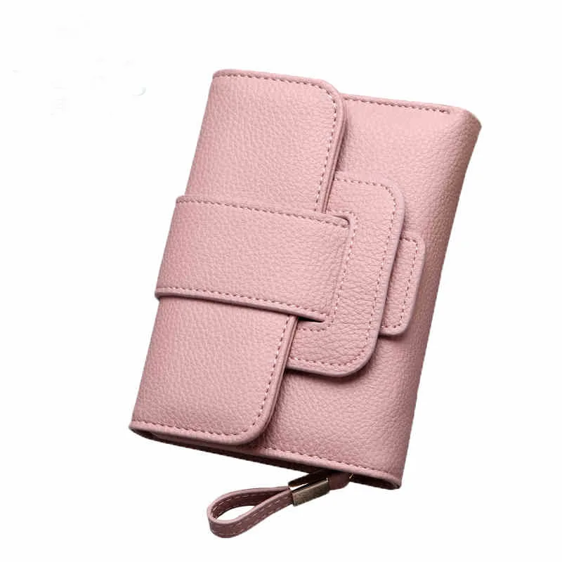 

2019 Korean Fashion Short Women Wallets PU Leather Folding Female Purses Big Capacity Card Holder Wallet Causal Woman Coin Purse