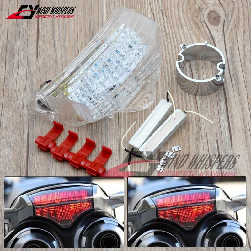 

LED Tail Brake Light Rear Turn Signals Indicator Integrated Lamps For Yamaha FZ6 FAZER 600 04-14 2004 2005 2006 2007 2008-2014