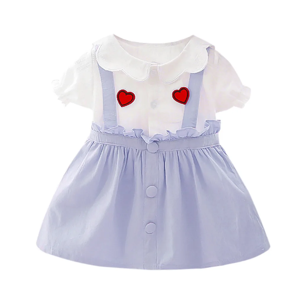 

Baby Girl dress Summer Dresses Girl Princess infant Toddler Clothes Party wedding birthday Dress Heart Outfits vestidos bebes L4