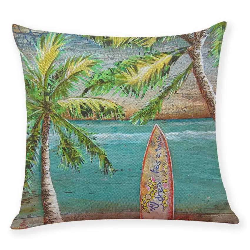 

Pillow Case Summer Beach Home Decor Cushion Cover Throw Pillowcase Pillow Covers Drop Shipping summer cushions beach cushions