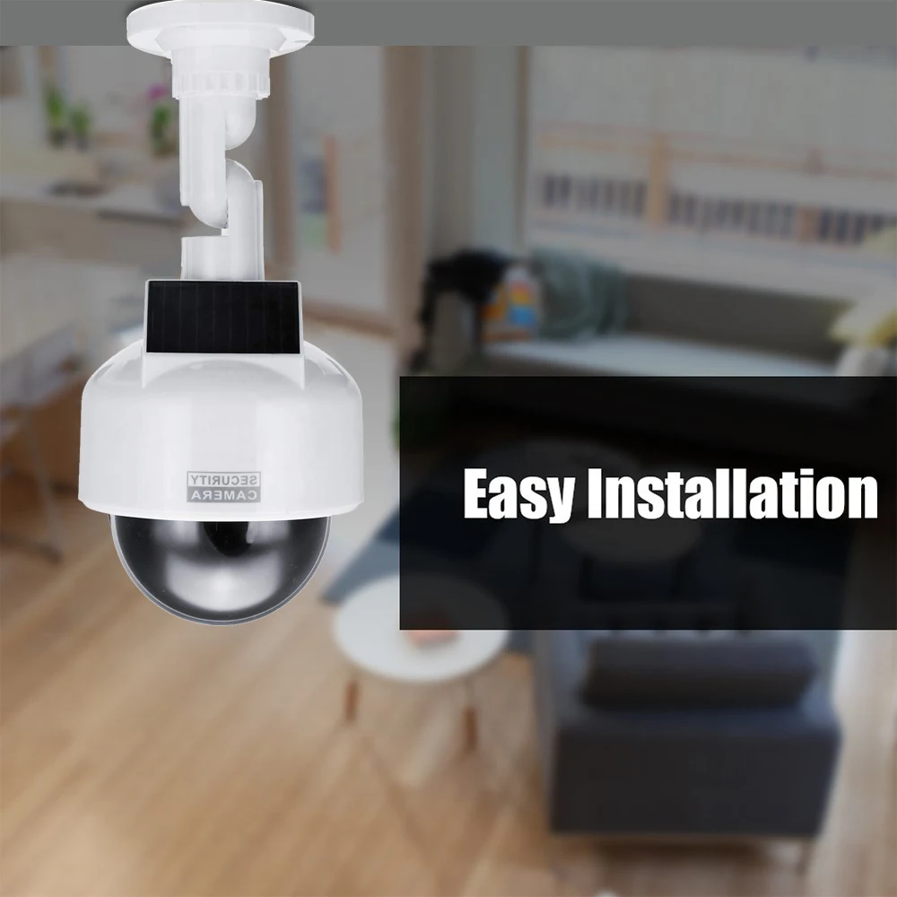  Newest Solar Power Fake Camera Dummy Outdoor Indoor Dome Waterproof Simulate Security Camera Led Li - 32973581455