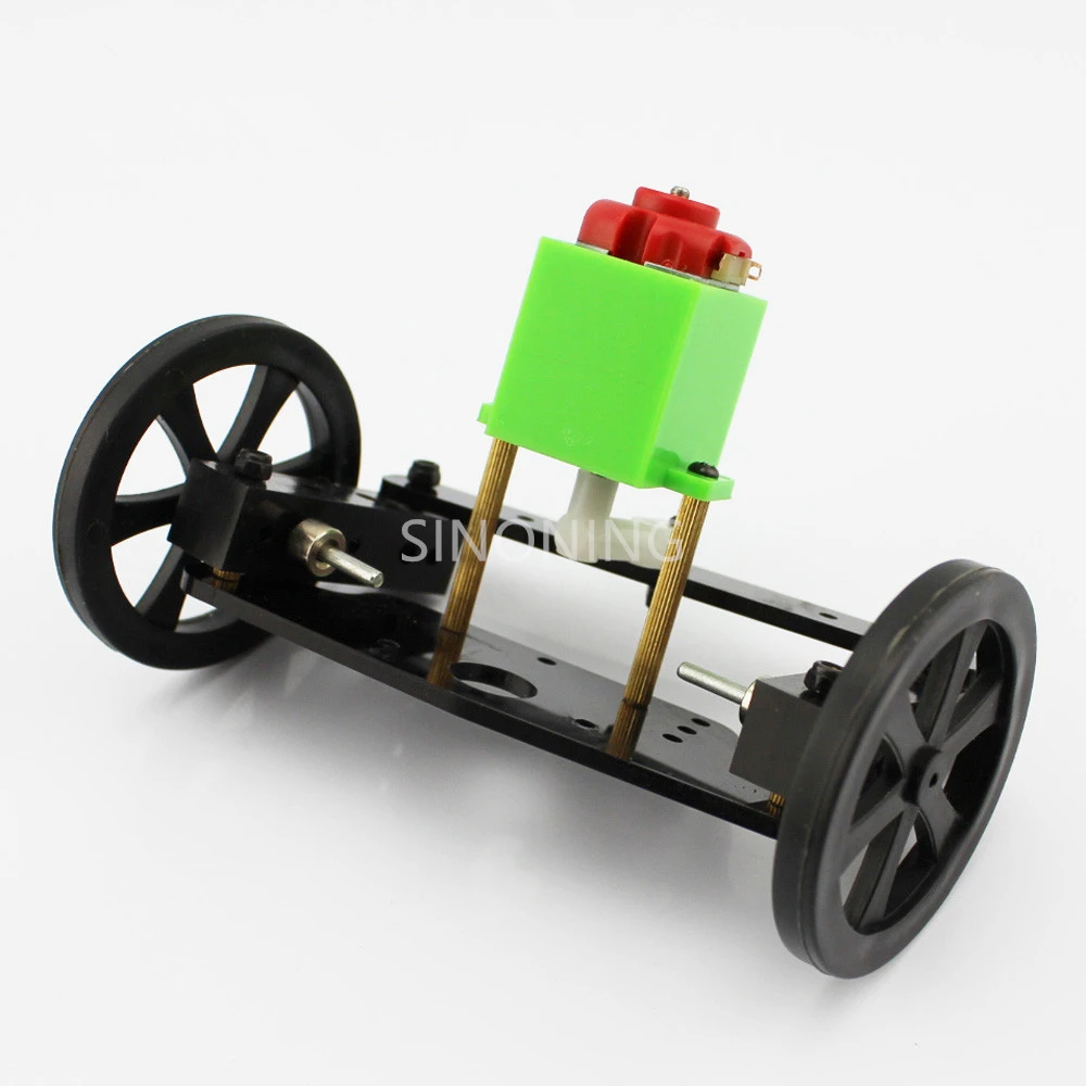 DIY toy car steering system assembly 